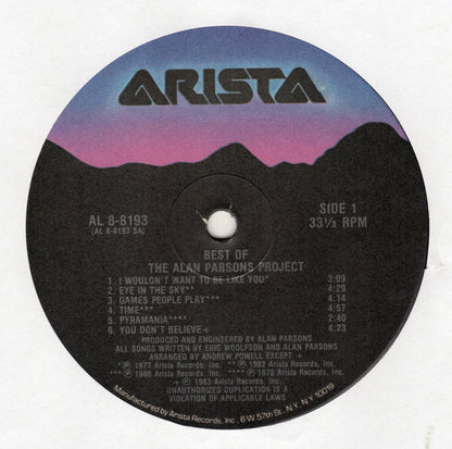 The Best Of The Alan Parsons Project - secondary