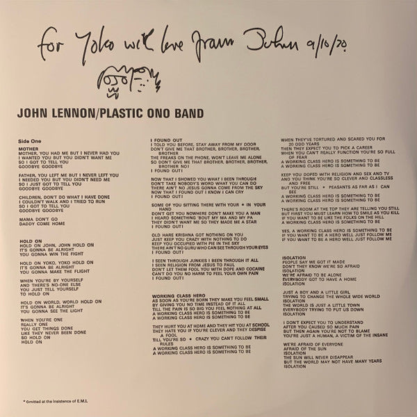 John Lennon / Plastic Ono Band - secondary