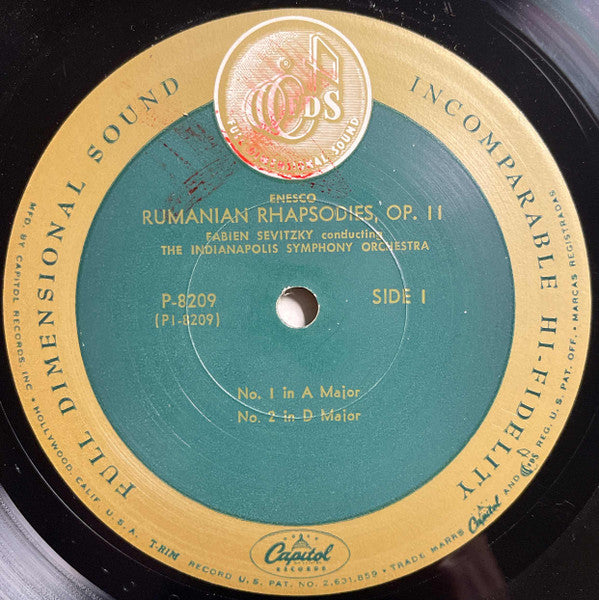 Four Slavonic Dances / Rumanian Rhapsodies - secondary