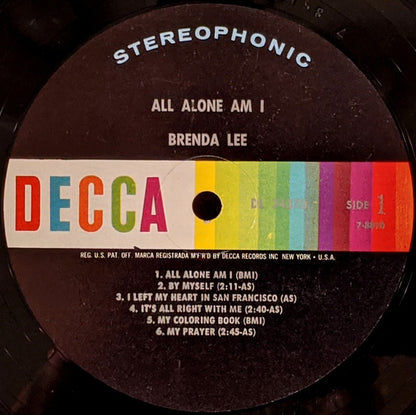Brenda Lee - All Alone Am I