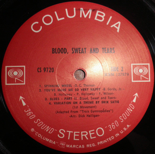 Blood, Sweat And Tears - secondary