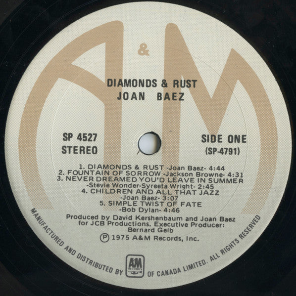 Joan Baez - Diamonds & Rust