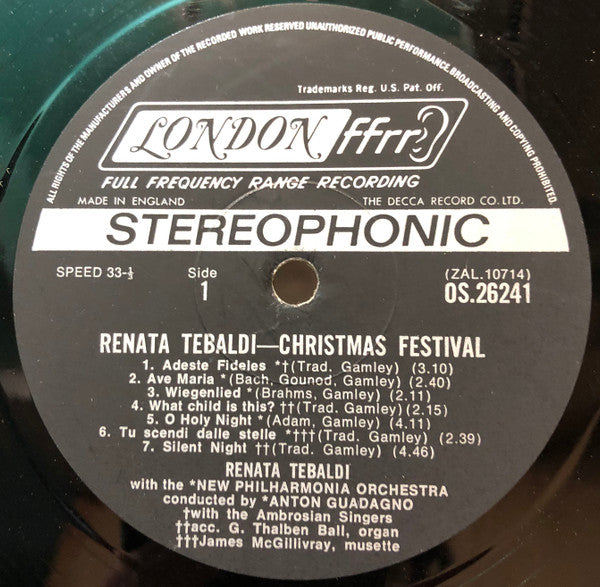 Renata Tebaldi - Christmas Festival