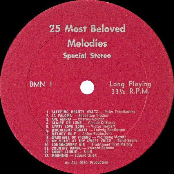 Various - 25 Most Beloved Melodies