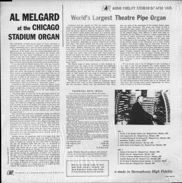 Al Melgard At The Chicago Stadium Organ - secondary