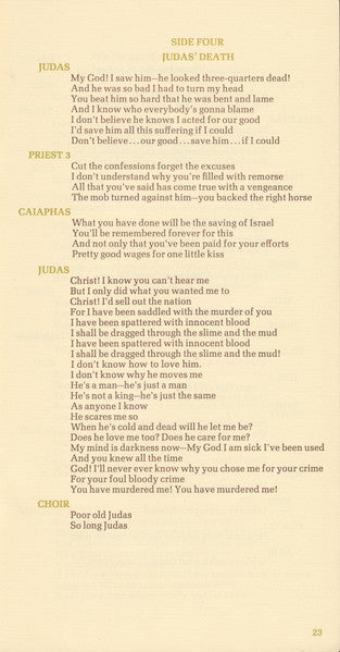 Jesus Christ Superstar - secondary