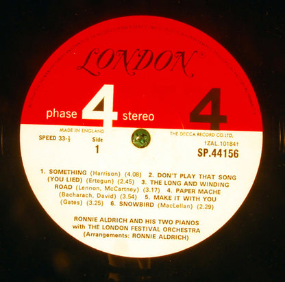 Ronnie Aldrich And His Two Pianos - Close To You