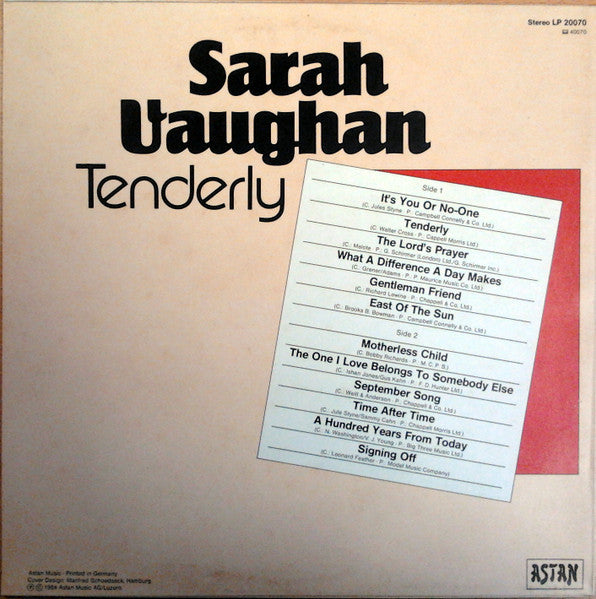 Sarah Vaughan - Tenderly