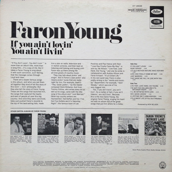Faron Young - If You Ain't Lovin' You Ain't Livin'