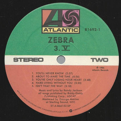 Zebra - 3.V