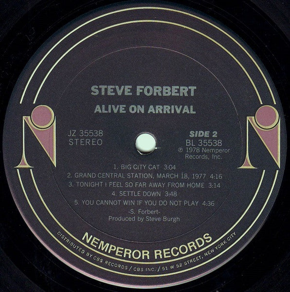 Steve Forbert - Alive On Arrival