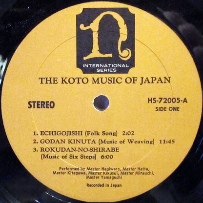 Various - The Koto Music Of Japan