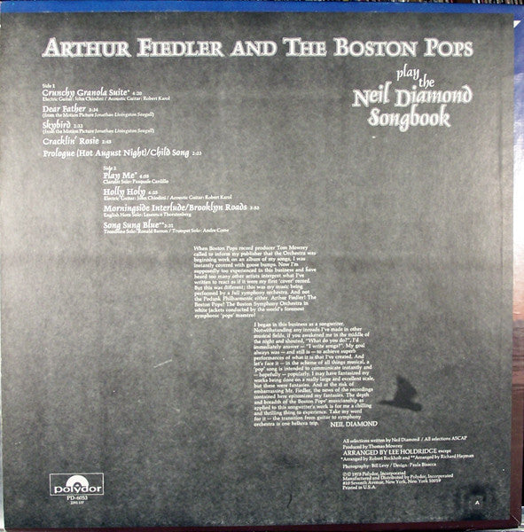 Arthur Fiedler, Boston Pops Orchestra - Play The Neil Diamond Songbook