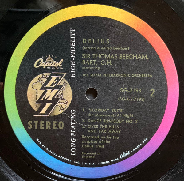 Frederick Delius, Sir Thomas Beecham, Royal Philharmonic Orchestra - Florida Suite / Dance Rhapsody No. 2 / Over The Hills And Far Away