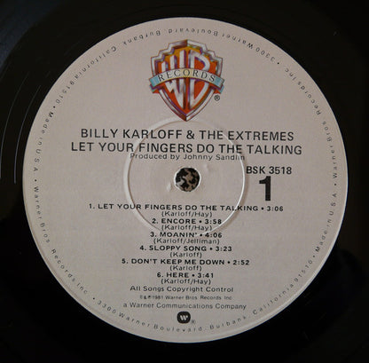 Billy Karloff & The Extremes - Let Your Fingers Do The Talking