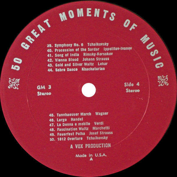 Unknown Artist - 50 Great Moments Of Music (Album No. 1)