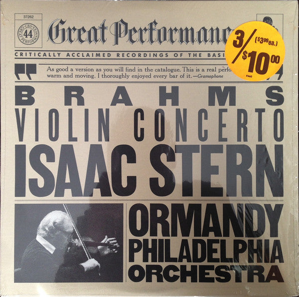 Johannes Brahms, Isaac Stern, Eugene Ormandy, The Philadelphia Orchestra - Violin Concerto