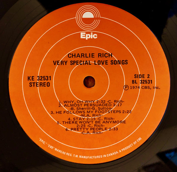 Charlie Rich - Very Special Love Songs