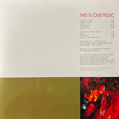 This Is Our Music - secondary
