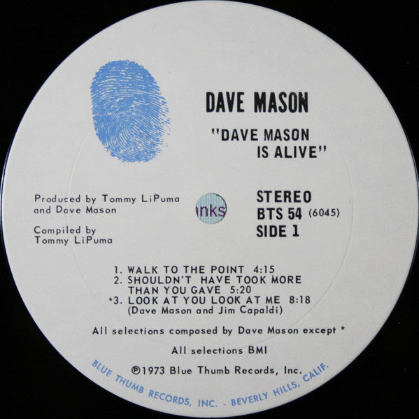 Dave Mason Is Alive! - secondary
