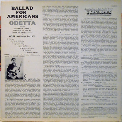 Odetta Sings The Ballad For Americans And Other American Ballads - secondary