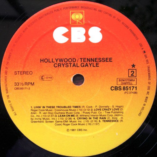 Crystal Gayle - Hollywood, Tennessee