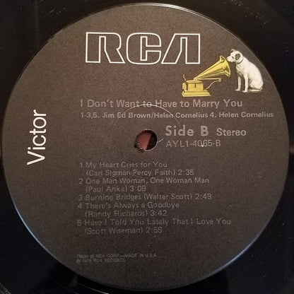 I Don't Want To Have To Marry You - secondary