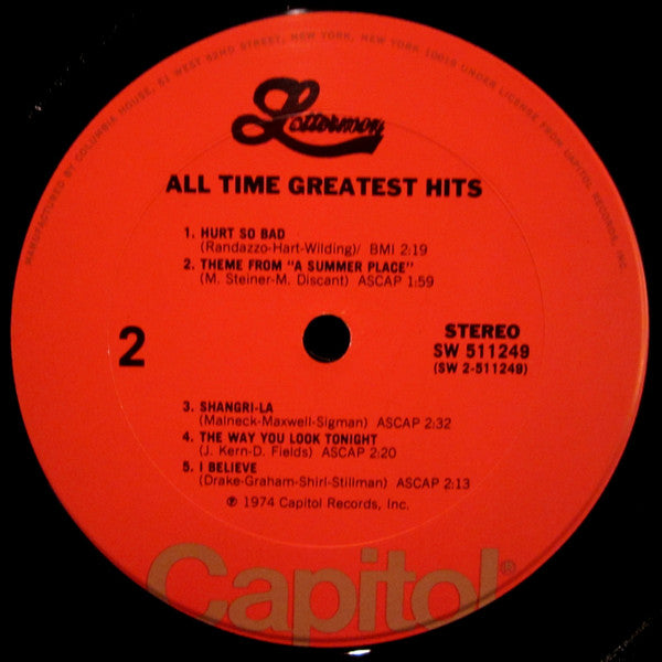 All-Time Greatest Hits - secondary