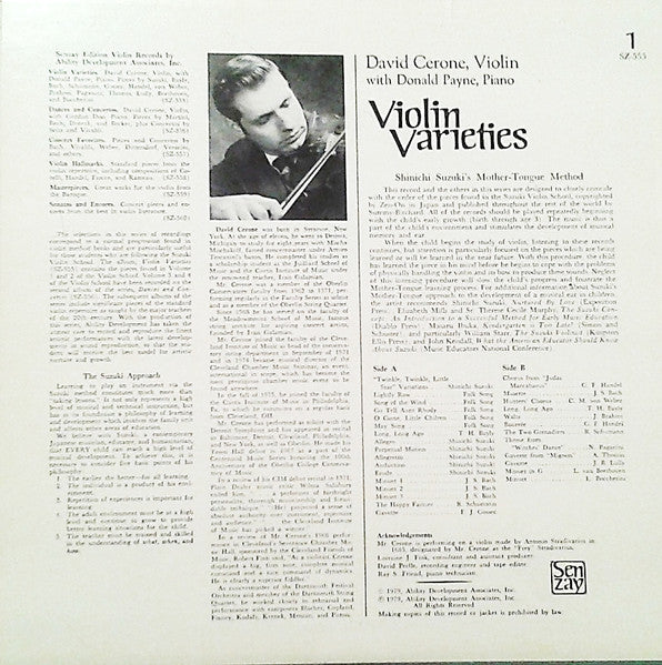 Violin Varieties - secondary