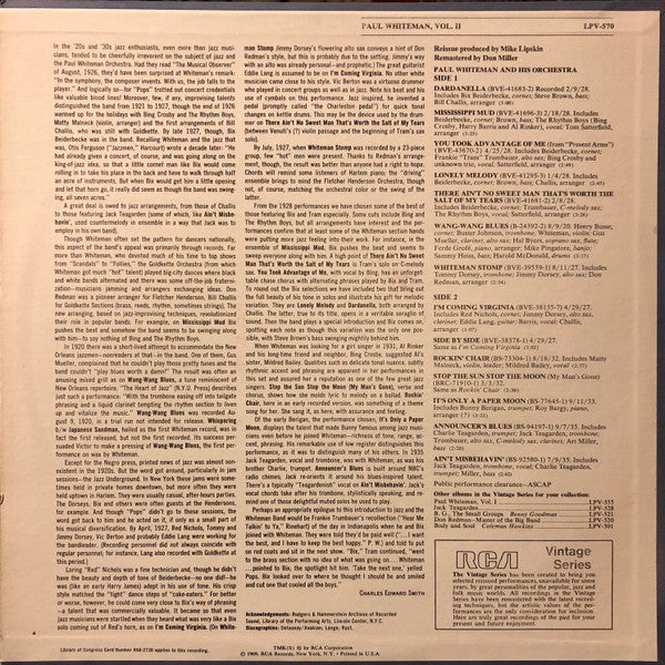 Paul Whiteman Vol. II - secondary