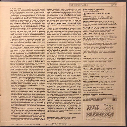 Paul Whiteman Vol. II - secondary