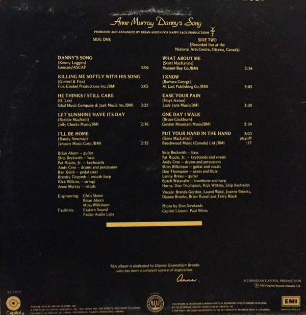 Anne Murray - Danny's Song