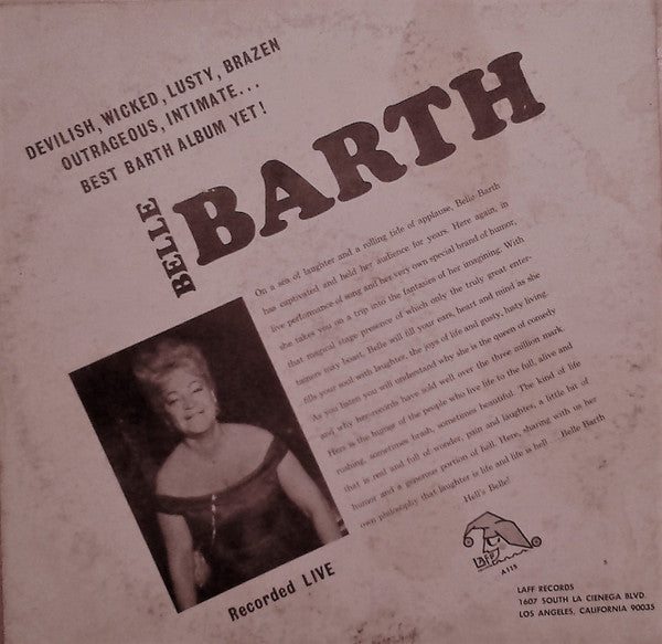Belle Barth - Hell's Belle