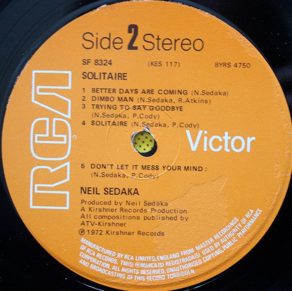 Neil Sedaka - Solitaire