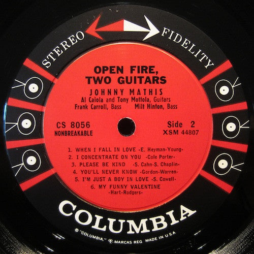 Johnny Mathis - Open Fire, Two Guitars