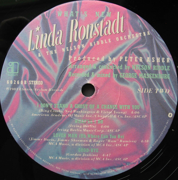 Linda Ronstadt, Nelson Riddle And His Orchestra - What's New