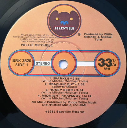 Willie Mitchell - Willie...Mitchell...Listen...Dance