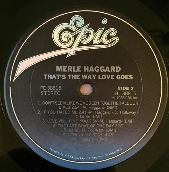 That's The Way Love Goes - secondary