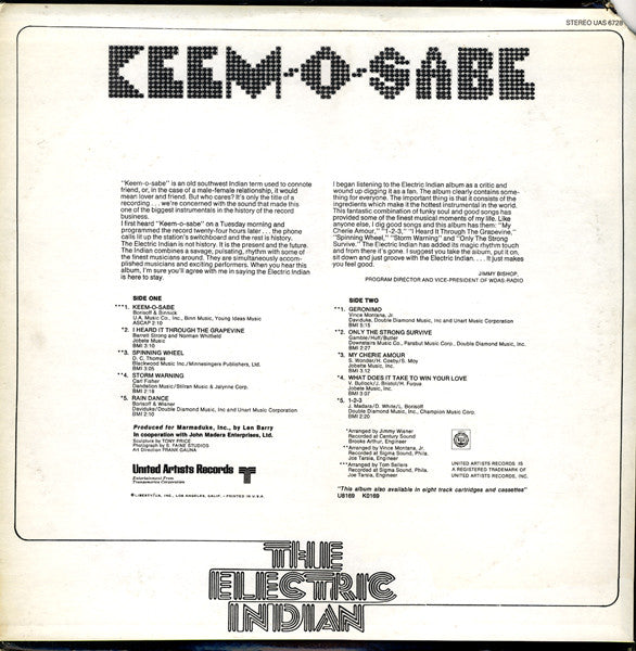 The Electric Indian - Keem-O-Sabe