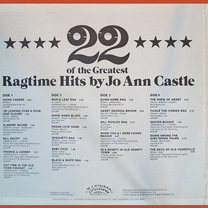 Jo Ann Castle - 22 Great Ragtime Hits
