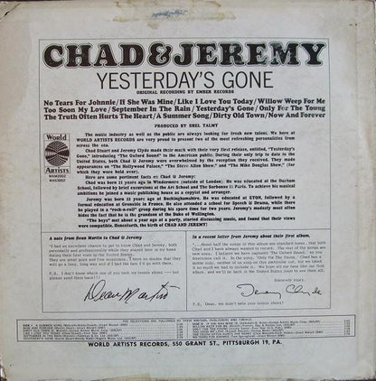 Yesterday's Gone - secondary