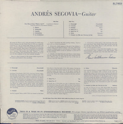 Andrés Segovia - Five Pieces From "Platero And I"