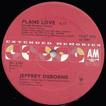 Stay With Me Tonight / Plane Love - secondary