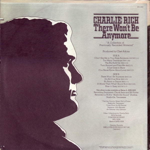 Charlie Rich - There Won't Be Anymore