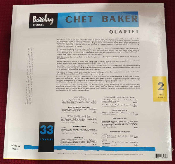 Chet Baker Quartet - secondary