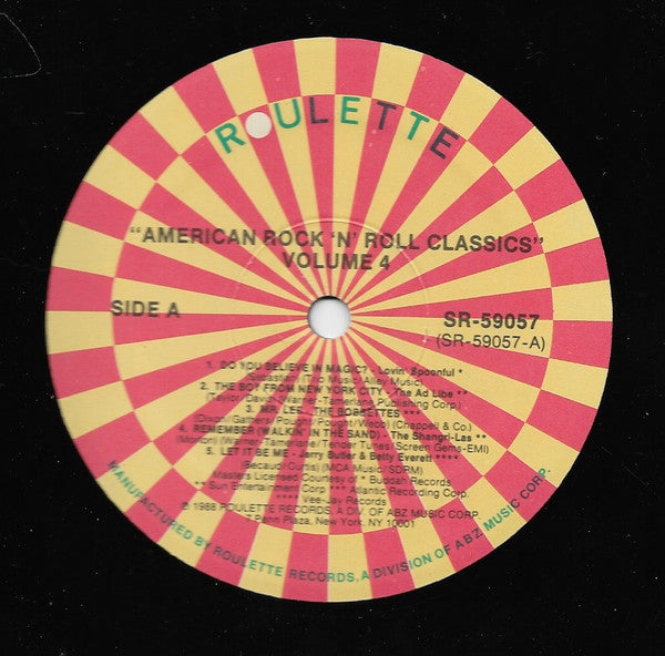 American Rock 'N' Roll Classics Volume Four - secondary