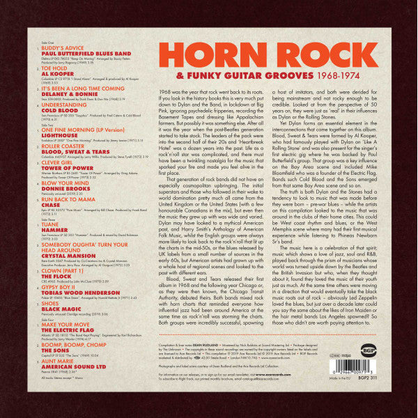 Horn Rock & Funky Guitar Grooves 1968-1974 - secondary