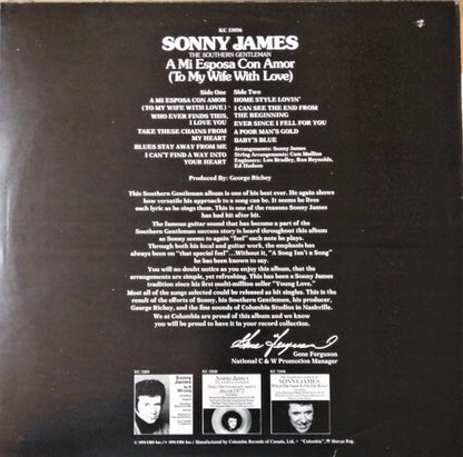 Sonny James - A Mi Esposa Con Amor = To My Wife With Love
