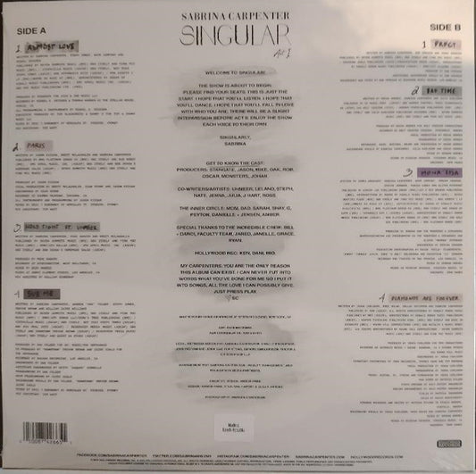 Singular Act I - secondary