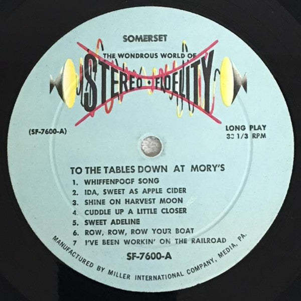 To The Tables Down At Mory's - secondary